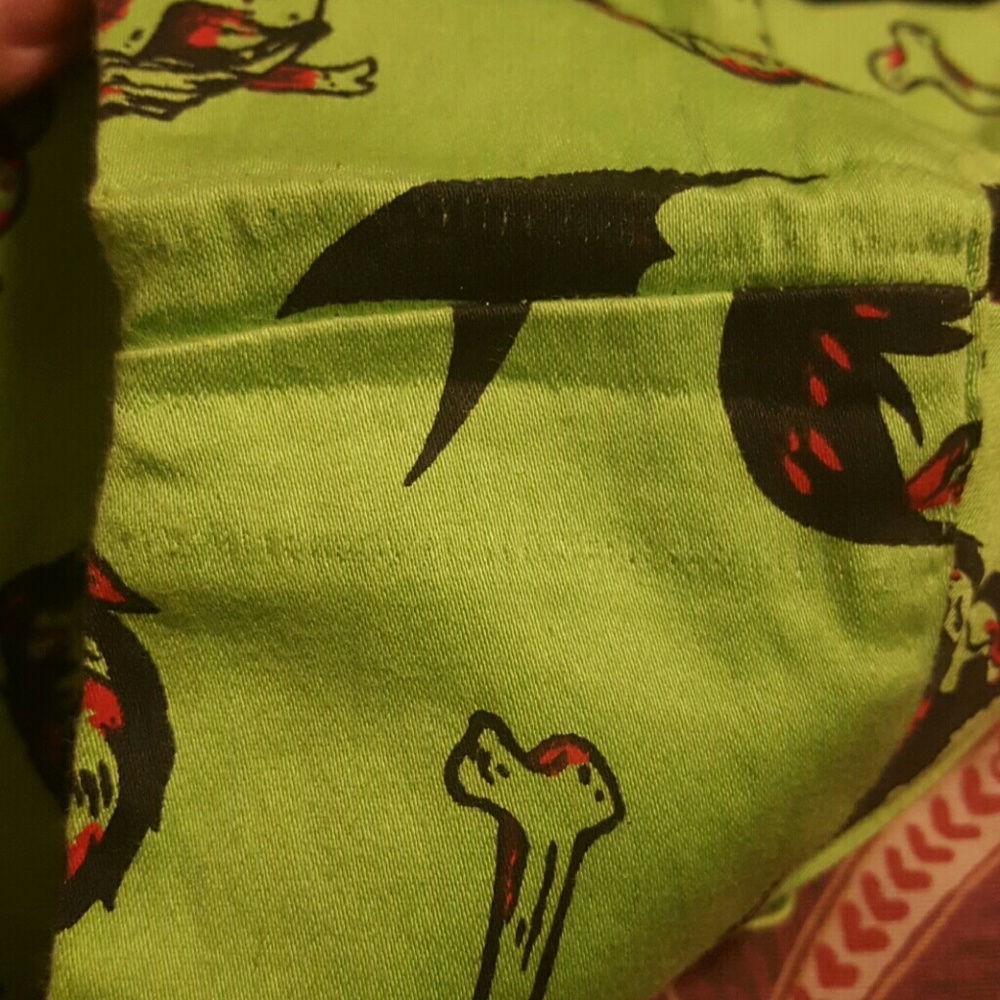 PENDING 🍒 RARE Kinky Box Skirt in Monster Print L - Picture 2 of 3